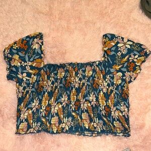 Floral aerie top